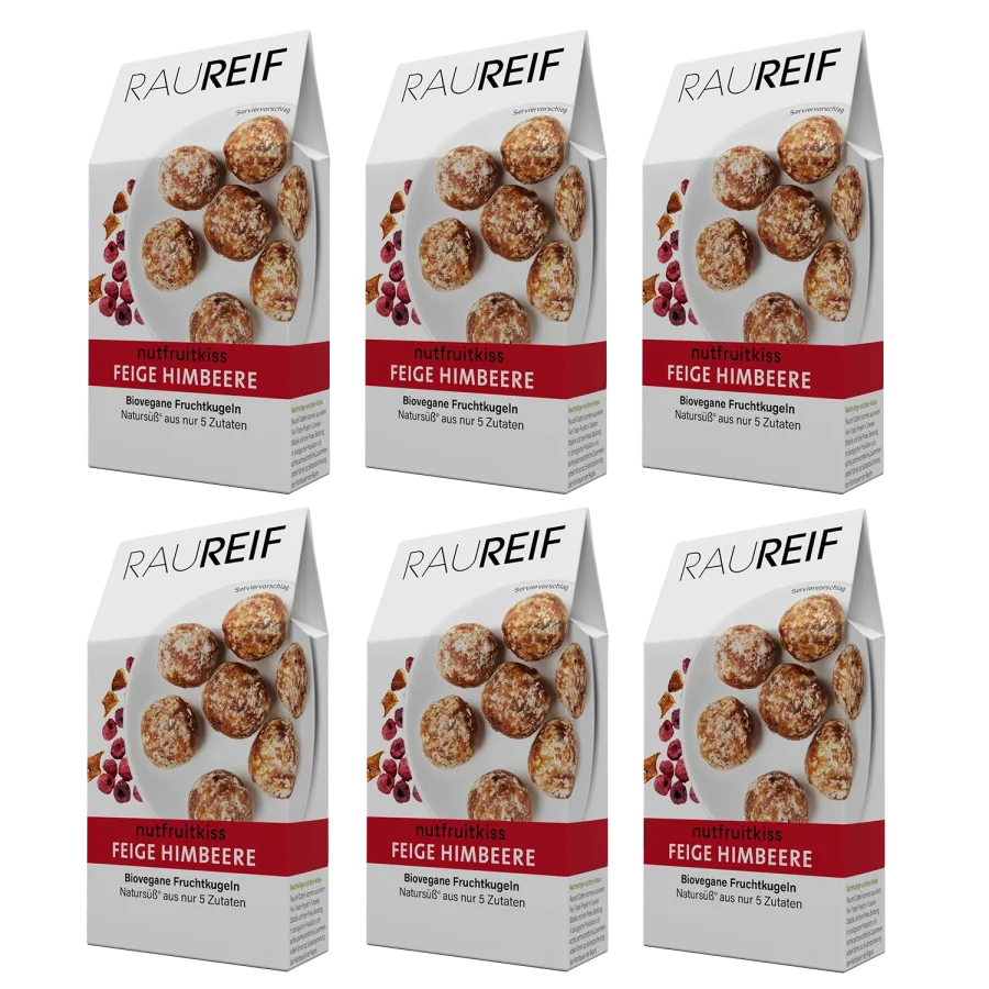 nutfruitkiss Feige Himbeere Balls - 600g (6x100g) – Bild 2